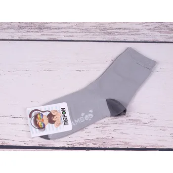 ponožky TREPON HUGO šedé bambusové vhodné i pro alergiky velikosti ponožek: 19-21 ( EUR vel. 29-32)