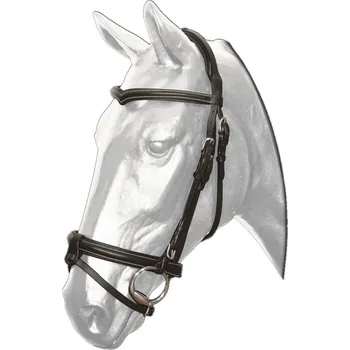 Uzdečka KENTAUR čelenka ´´V´´, prošev černá 2/cob - doprava zdarma od 2 000 Kč