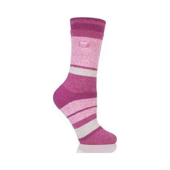 Dámské termo ponožky Ponožky Heat Holders Lite dámské 37-41 Pruhy růžové - doprava zdarma od 2 000 Kč