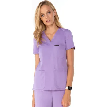 Dámská halenka Antibakteriální dámská zdravotnická halenka Louis Lanier VANNES Barva: Lila, Velikost: S