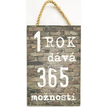 Bondecor Dřevěný obraz "Možnost v roce" 20x30 cm tištěné na dřevo bez rámu