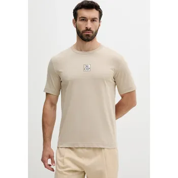 Pánské oblečení Bavlněné tričko Marc O'Polo 524201251298 béžová 80X, vel. S