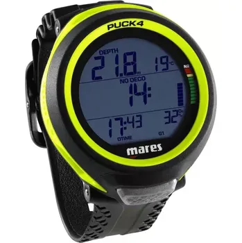 Mares Potápěčský počítač PUCK 4 černá / žlutá BKYF