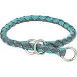 TRIXIE Cavo obojek polostahovací pro psy modro/šed. M