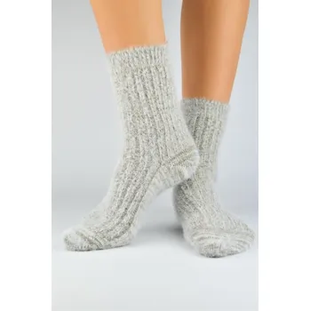 Ponožky dámské jemné nadýchané s vlnou 36-41 b.béžová - doprava zdarma od 2 000 Kč