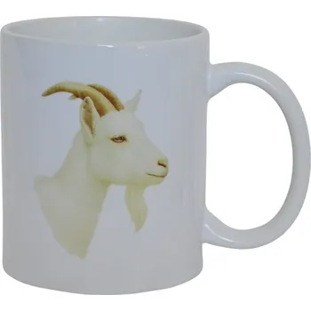 Keramický hrnek Koza bílá krátkosrstá 320ml - doprava zdarma od 2 000 Kč