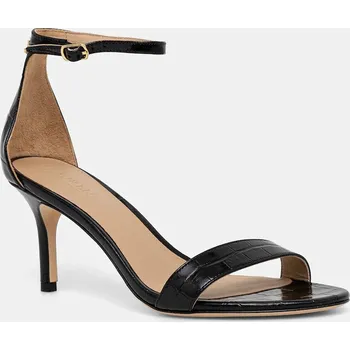 Dámské sandále Kožené sandály Lauren Ralph Lauren Allie Mid 802P04399002.001 černá 99X, EUR 38