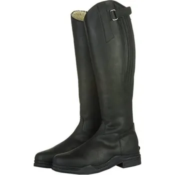 Jezdecká obuv Jezdecké zimní boty HKM Country Arctic kožené černé 41