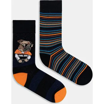 Pánské ponožky Bavlněné ponožky Medicine 2-pack více barev RW25-LGMB02 vícebarevná MLA, vel. 43/46