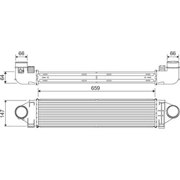 Chladič motoru Chladič turba VALEO 822926