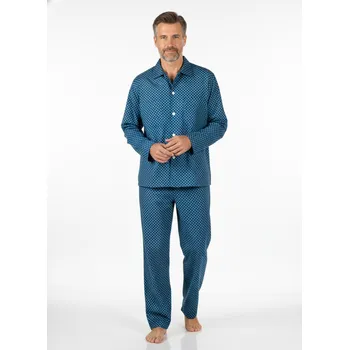 Pánské oblečení LUIZ Pánské pyžamo na knoflíky -Bavlna- Karel 63 Velikost: 54