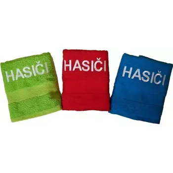 Bavlněná osuška HASIČI - limetková