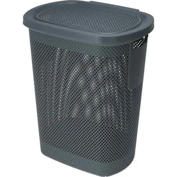 Koš na prádlo EXCELLENT HOUSEWARE Koš na prádlo s víkem 60 l černá KO-027100390cern