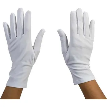 Karnevalový doplněk Eurocarnavales, s.a. Rukavice bílé - 25cm