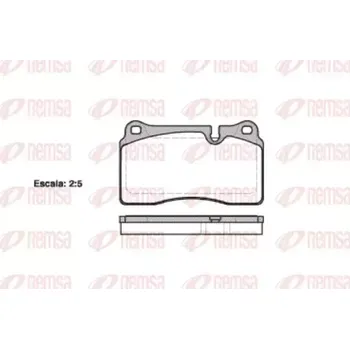 Brzdová destička REMSA Sada brzdových destiček - kotoučová brzda RMS 1200.10