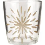 IB Laursen Skleněný svícen s mosazným dekorem BRASS 169130079