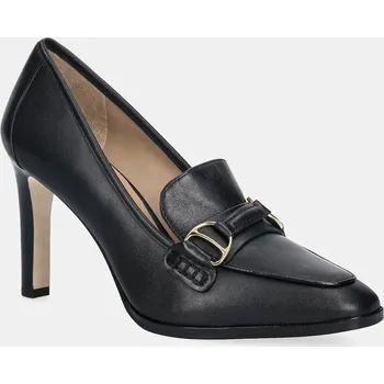 Dámské lodičky Kožené lodičky Lauren Ralph Lauren Tasha Tl černá barva, na podpatku, 802P04169001 802P04169001.001 99X, EUR 40