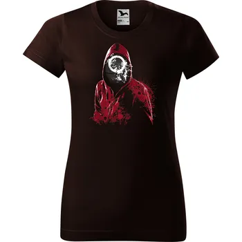 Dámské tričko bavlnene-damske-tricko-potisk-hra-na-olihen Velikost dámská trička Basic: XXL šířka 59, délka 69, Odstín dámské tričko Basic: Čokoládové