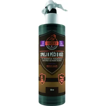 Kosmetika pro koně SPRAY K PÉČI O KŮŽI PO DROBNÝCH PORANĚNÍCH TOPVET 250ml - doprava zdarma od 2 000 Kč