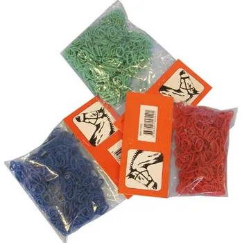 Kosmetika pro koně Vplétací gumičky do hřívy 500ks bílé - doprava zdarma od 2 000 Kč