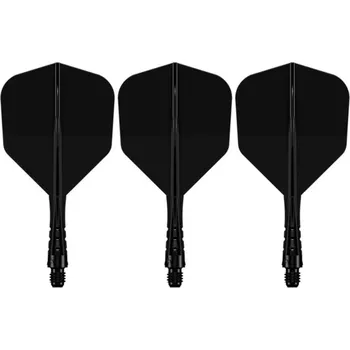 Příslušenství pro šipky Mission Letky Force 90 Vortex - Standard No6 - Short - Solid Black F4564