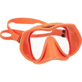 Potápěčská maska Tecline Potápěčská maska ​​Frameless Super View Oranžová