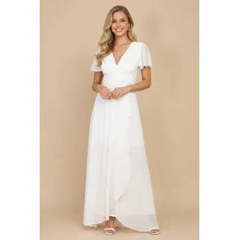 Dámské šaty EVA & LOLA Svatební šaty GAYA bílé Barva: Bílá, Velikost: M