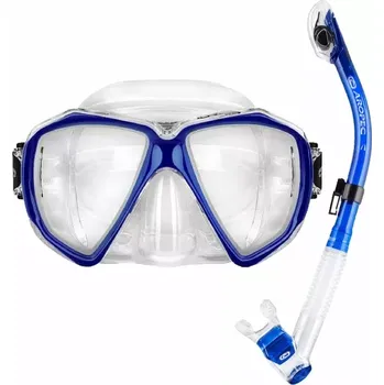 Potápěčská maska Aropec Potápěčský set maska ​​a šnorchl Hornet + ENERGY DRY Modrá