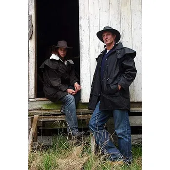 Westernová australská bunda SCIPPIS Drover jacket černá M