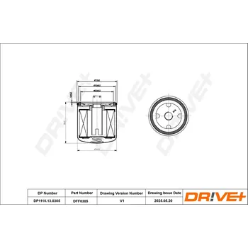 Palivový filtr Palivový filtr Dr!ve+ DP1110.13.0305