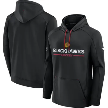 Pánská mikina Fanatics Pánská mikina Chicago Blackhawks NHL Authentic Pro Rink Poly Fleece POH Velikost: S