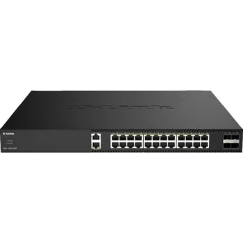 Switch D-Link DXS-1250-28YP/E 28-Port 10G Multi-Gigabit PoE++ Smart Managed Switch with 4 x 25G SFP28 Ports DXS-1250-28YP/E