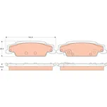 Sada brzdových destiček, kotoučová brzda LUCAS GDB4453