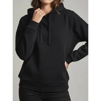 Dámské oblečení Sinsay - Mikina s&nbsp;kapucí - černá - 2329F-99X - 2329F-99X-XS