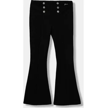 Dámské kalhoty Dětské kalhoty Guess černá barva, s aplikací, J5BB08 KAUH0 J5BB08.KAUH0.9BYA 99X, vel. 122-125