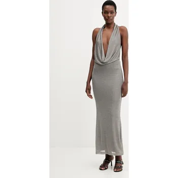 Dámské šaty Šaty Bardot 59814DB1 stříbrná SLV, vel. S