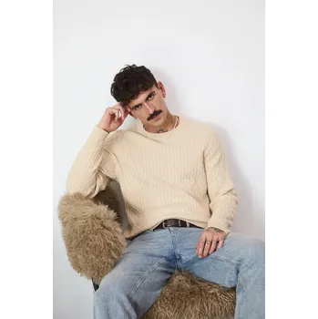 Pánský svetr Svetr Medicine RW25-SWMB02 béžová 01M, vel. XXL