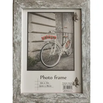 Rám na obraz Bondecor Fotorám dřevěný hladký, dekor břízy Barva: Bříza, Velikost: 10x15