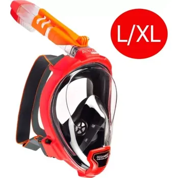 Potápěčská maska Oceanreef Celoobličejová šnorchlovací maska OCEAN REEF ARIA QR + L/XL Červená