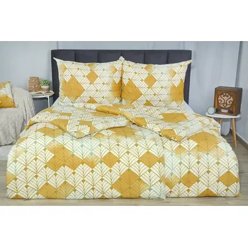 Povlečení Krepové povlečení PLUS prodloužené RENELA zlaté