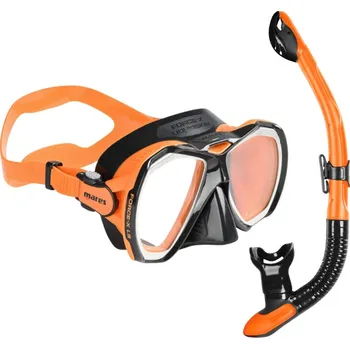 Mares Potápěčský a šnorchlovací set FORCE-X LIQUIDSKIN + ERGO DRY černá/oranžová CLKORORK