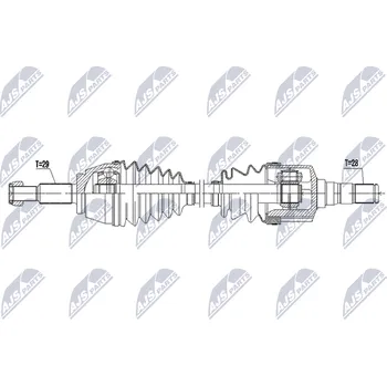 Poloosa (hnací hřídel) NTY NPW-RE-228