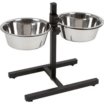 Miska pro psa Nerezové misky pro psy na stojánku 2x2800ml
