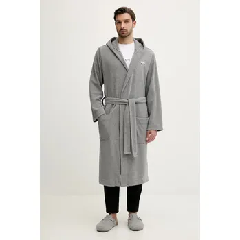 Dámský župan Župan BOSS Terry Robe šedá barva, 50550685 90X, vel. XXL