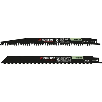 PARKSIDE PERFORMANCE® Sada pilových listů pro pilu ocasku PFSZP 3 A1, 2dílná (dřevo / surové dřevo)