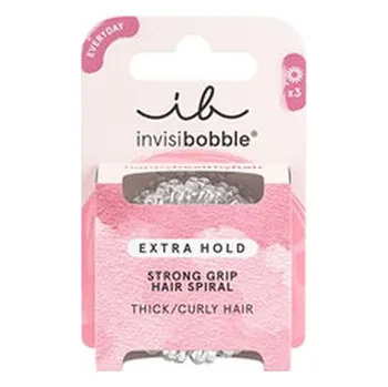 Nestandardní parfém Invisibobble Gumička do vlasů Extra Hold Crystal Clear 3 ks woman