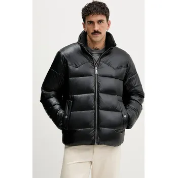 Bunda Tommy Jeans černá barva, zimní, DM0DM22286 99X, vel. XL