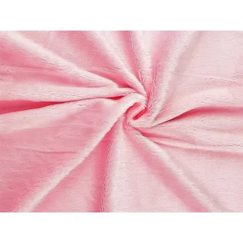 Minky hladké / jemný plyš METRÁŽ - 4 růžová sv.