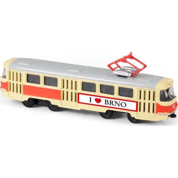 auto na autodráhu Kovový model RAPPA Kovová česká retro tramvaj Brno 16 cm