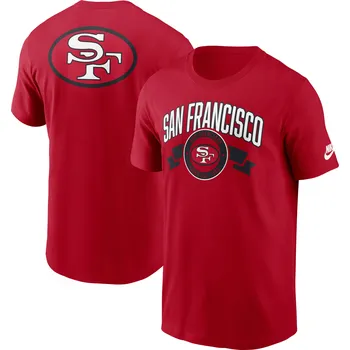 Pánské tričko Pánské tričko San Francisco 49ers NFL Nike Rewind Front and Back Hit Essential Cotton Tee Velikost: L